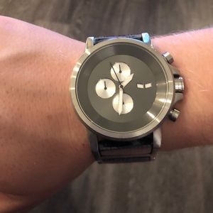 Men's PLA021 Plexi Acetate Silver Gunmetal Watch